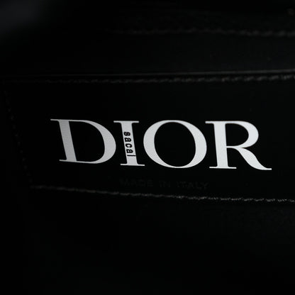 Calfskin Nylon Tote Bag - Black