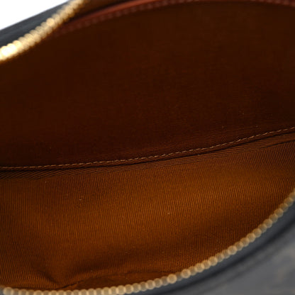 Calfskin Canvas Shoulder Bag - Tan