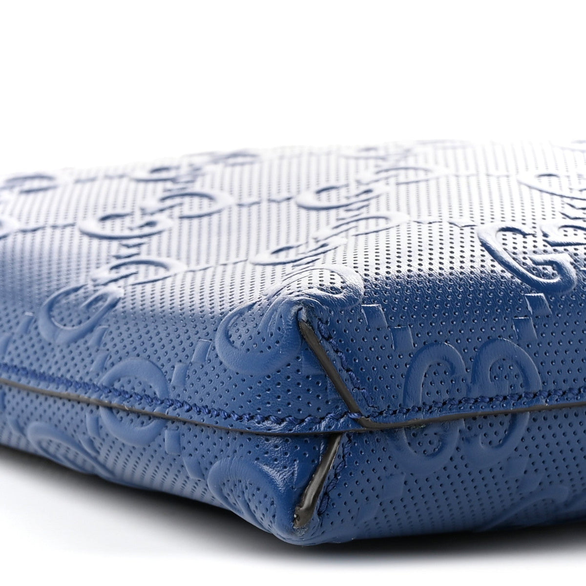 Medium Calfskin Pouch - Blue