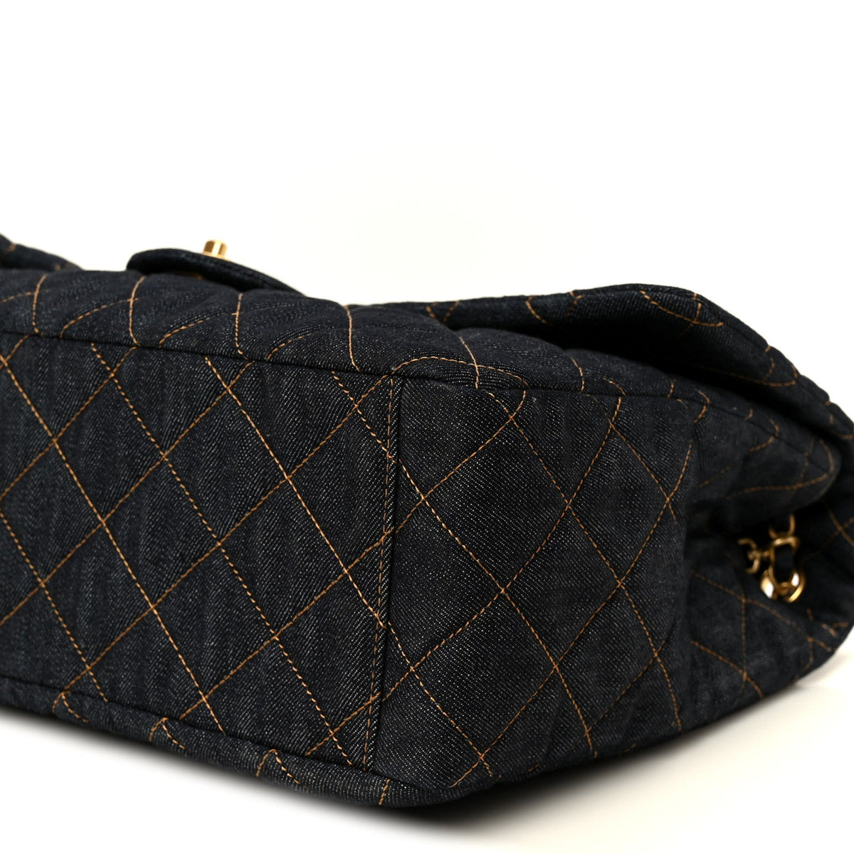 Quilted Flap Shoulder Bag - Blue