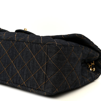 Quilted Flap Shoulder Bag - Blue