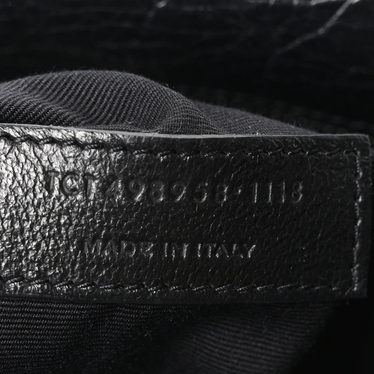 Medium Calfskin Satchel Bag - Black