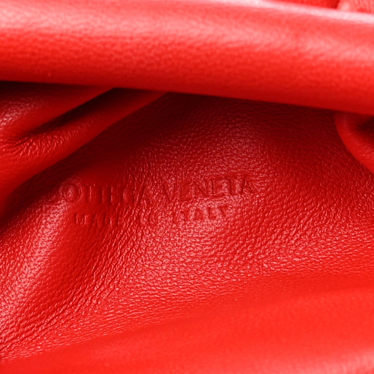 Mini Nappa Pouch - Red
