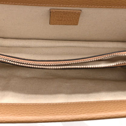 Small Calfskin Shoulder Bag - Natural