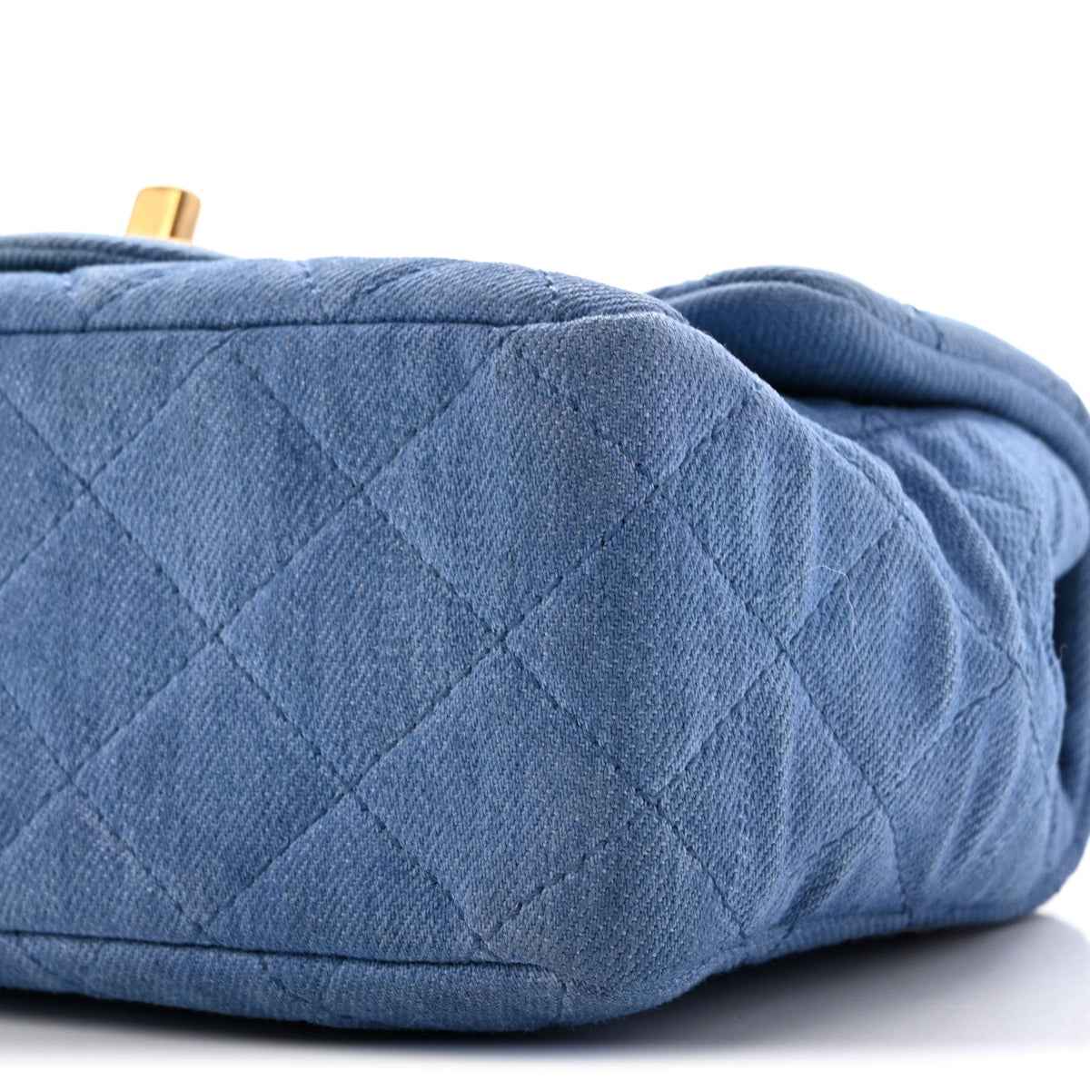Mini Quilted Flap Shoulder Bag - Blue