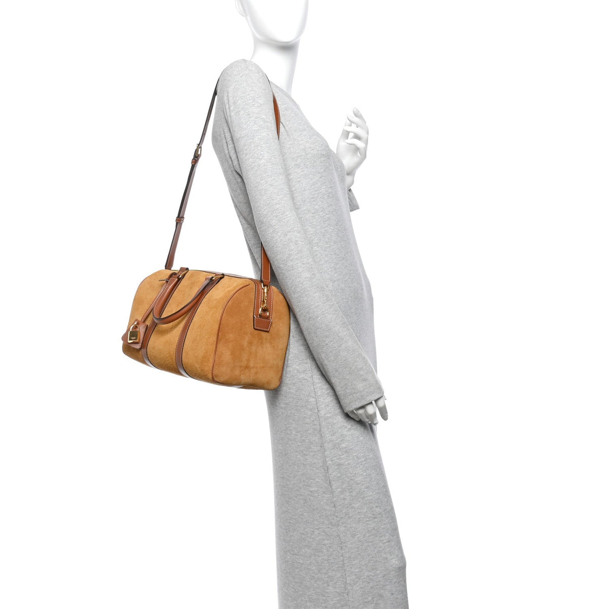 Large Calfskin Suede Handbag