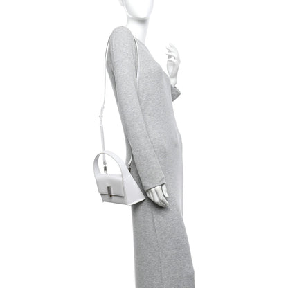 Mini Calfskin Shoulder Bag - White