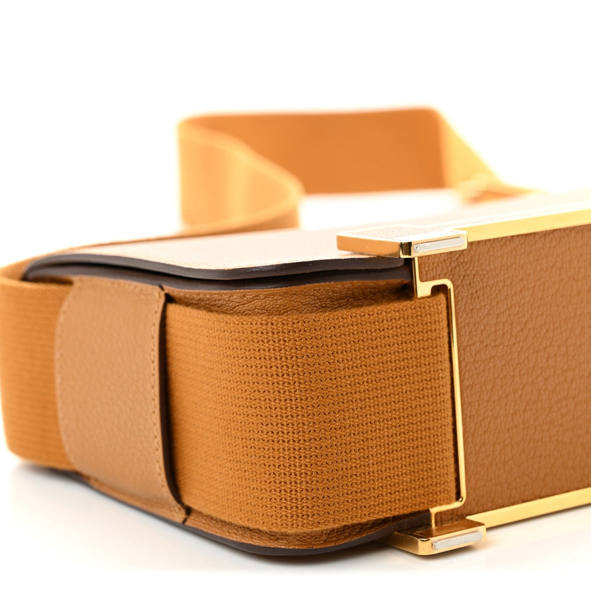 Chevre Mysore Geta Caramel Handbag