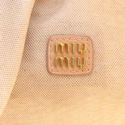 Miu Miusequin Mesh Ivy Bag Cipria Handbag