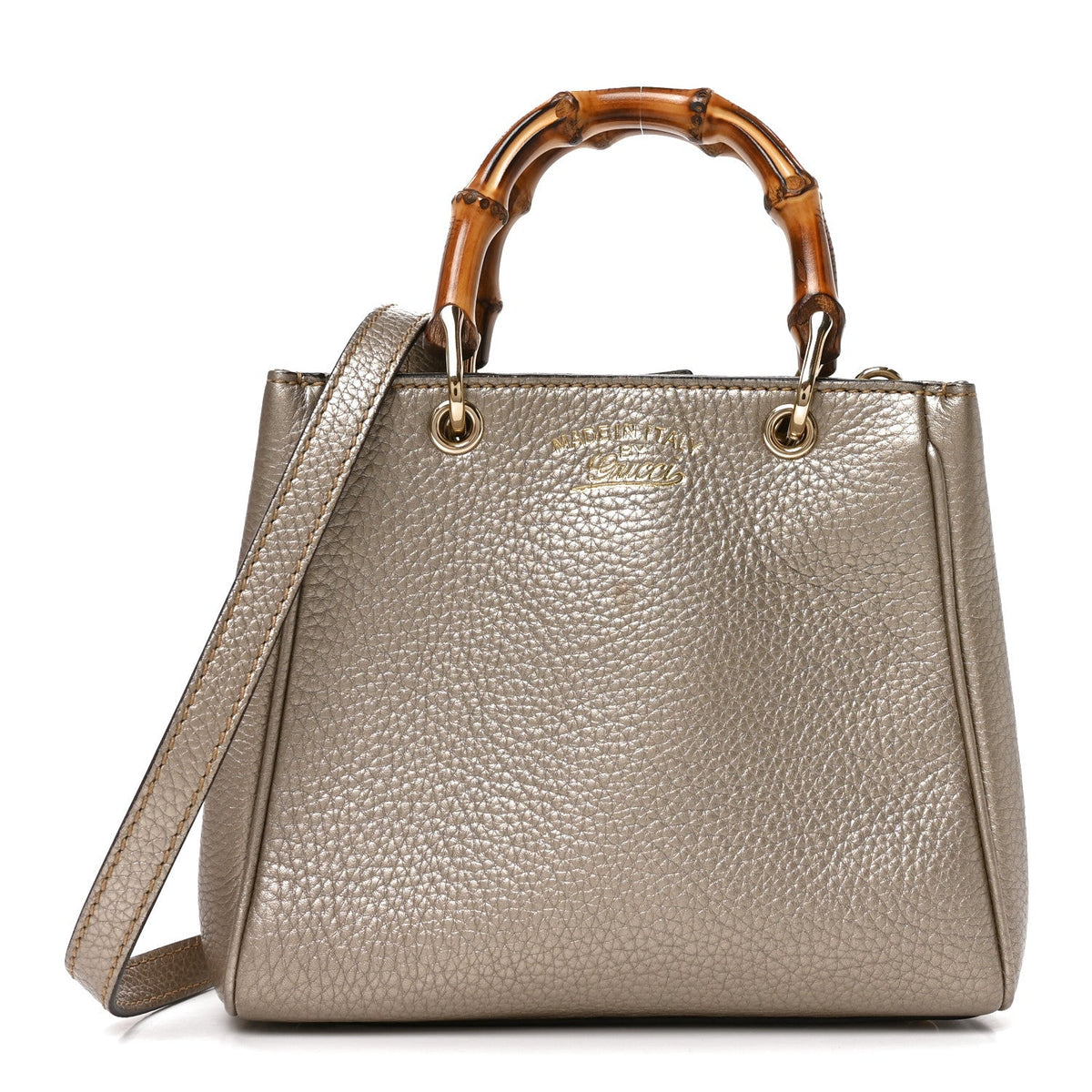 Mini Calfskin Tote Bag - Gold