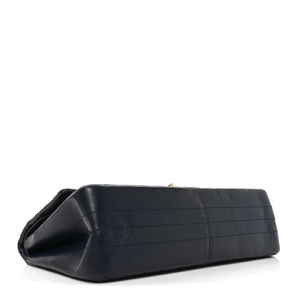 Quilted Calfskin Flap Shoulder Bag - Blue