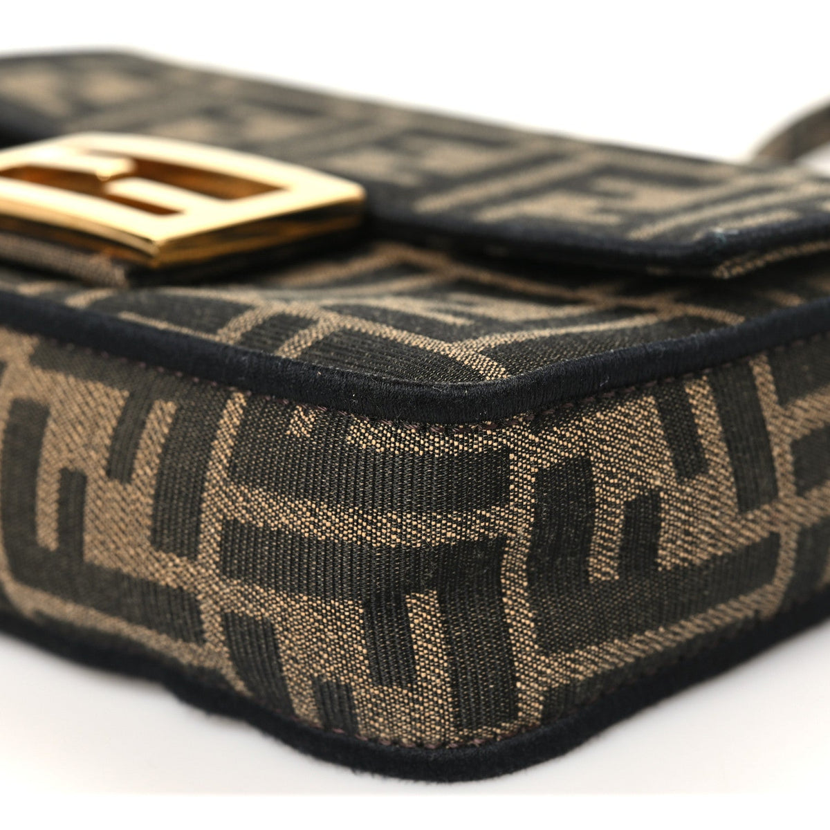 Mini Fabric Handbag - Black