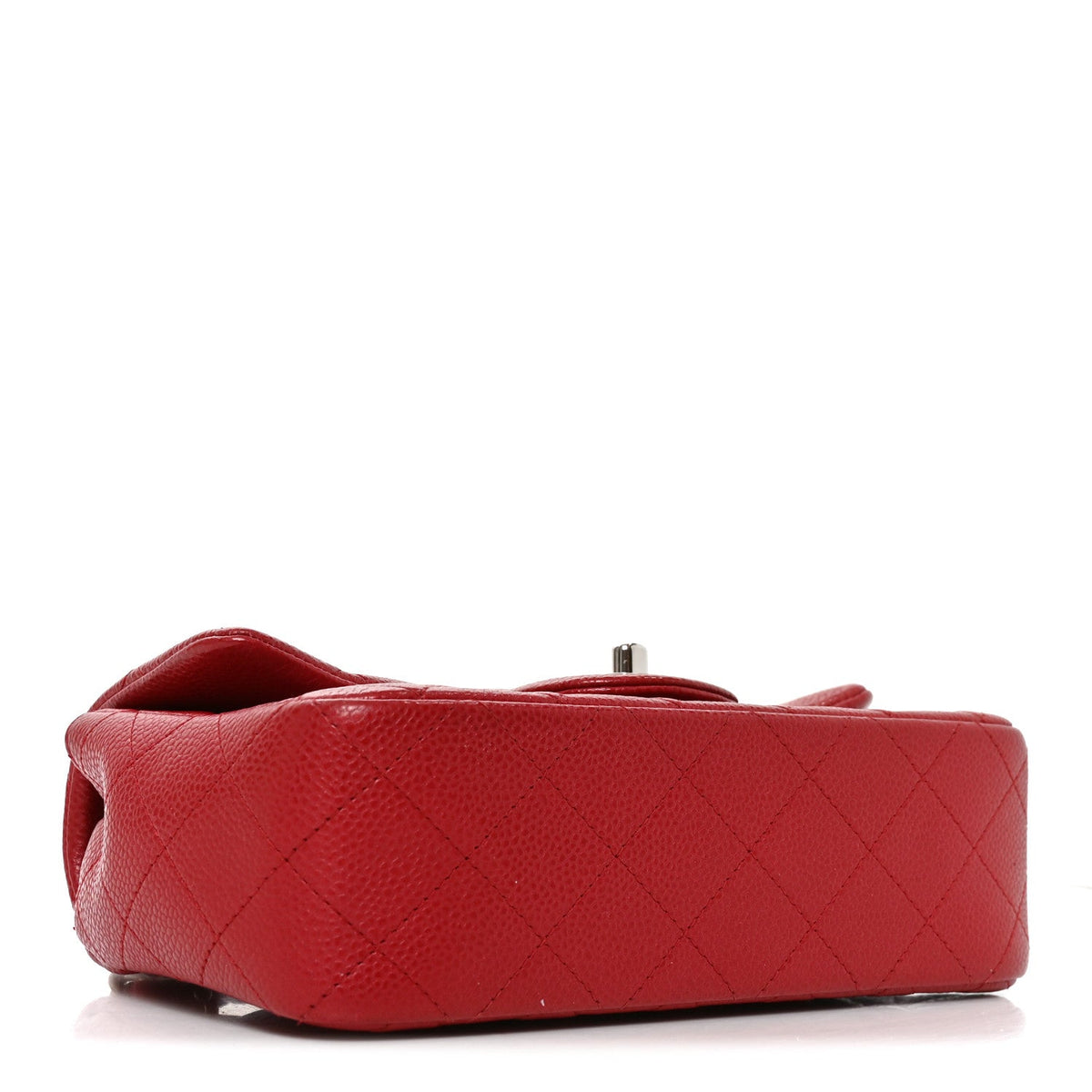 Mini Quilted Caviar Flap Shoulder Bag - Tan