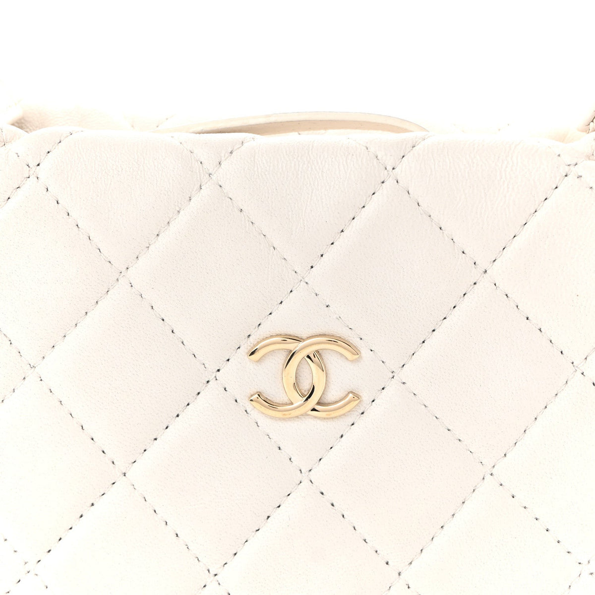 Quilted Lambskin Hobo Bag - White