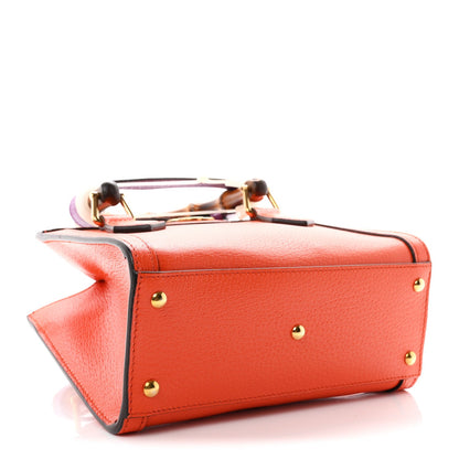 Mini Calfskin Tote Bag - Red