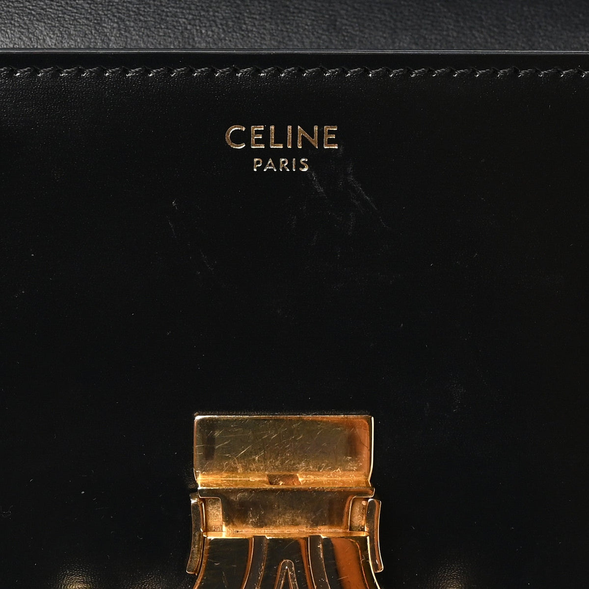 Calfskin Shoulder Bag - Black