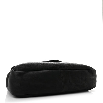 Large Lambskin Handbag - Black