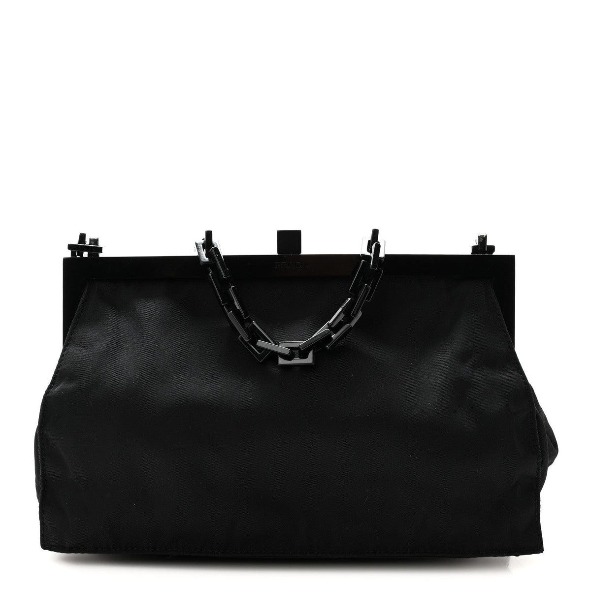 Nylon Shoulder Bag - Black