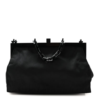 Nylon Shoulder Bag - Black