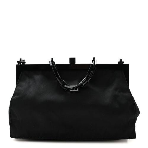 Nylon Shoulder Bag - Black