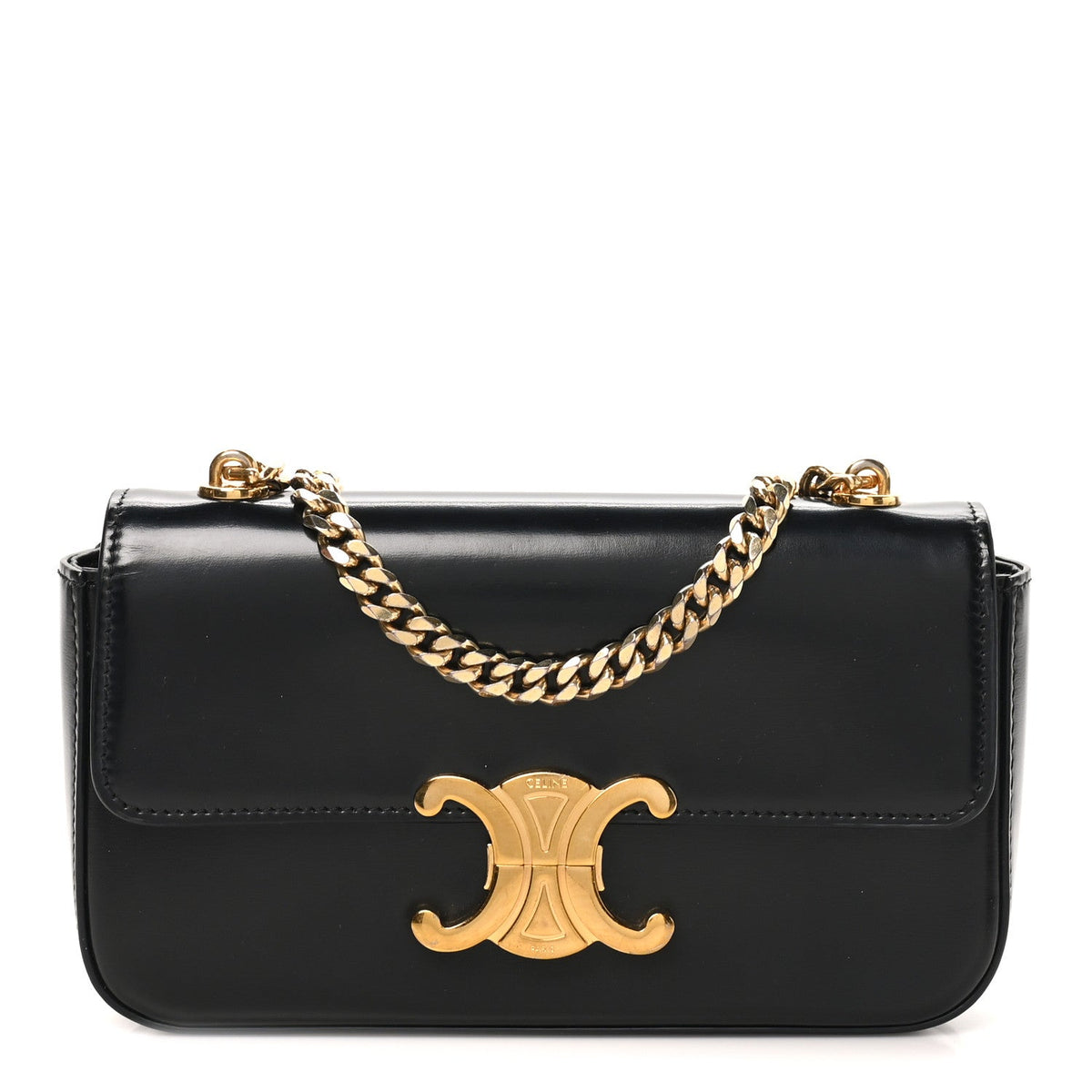 Calfskin Shoulder Bag - Black