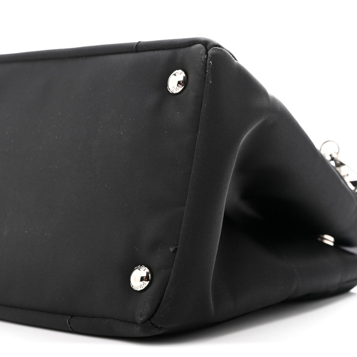 Nylon Nappa Tote Bag - Black