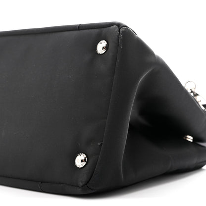 Nylon Nappa Tote Bag - Black