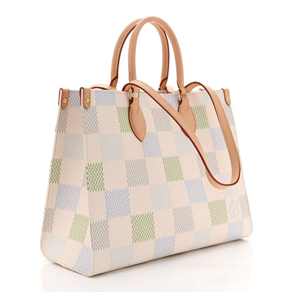 Damier Giant Onthego Mm Pistachio Handbag