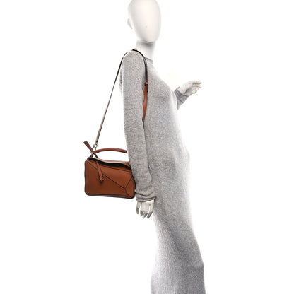Small Calfskin Handbag - Tan