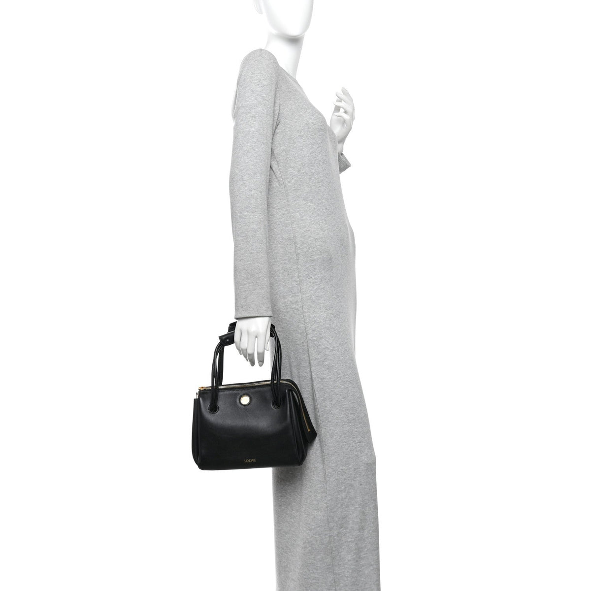Small Calfskin Handbag - Black