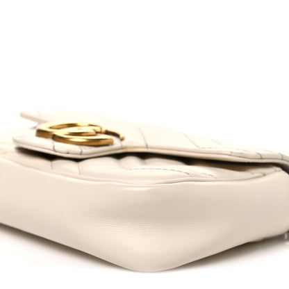 Mini Calfskin Shoulder Bag - White