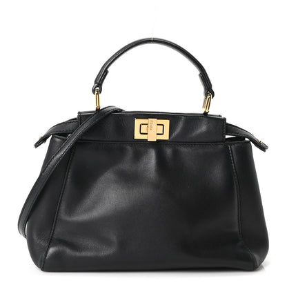 Mini Nappa Satchel Bag - Black