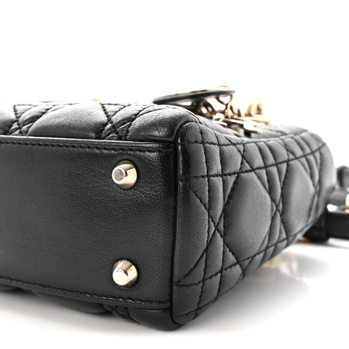 Mini Lambskin Handbag - Black