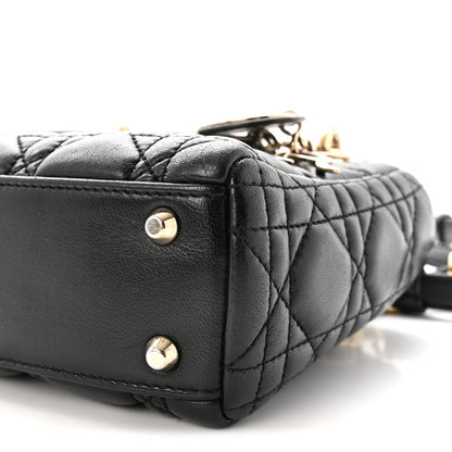 Mini Lambskin Handbag - Black