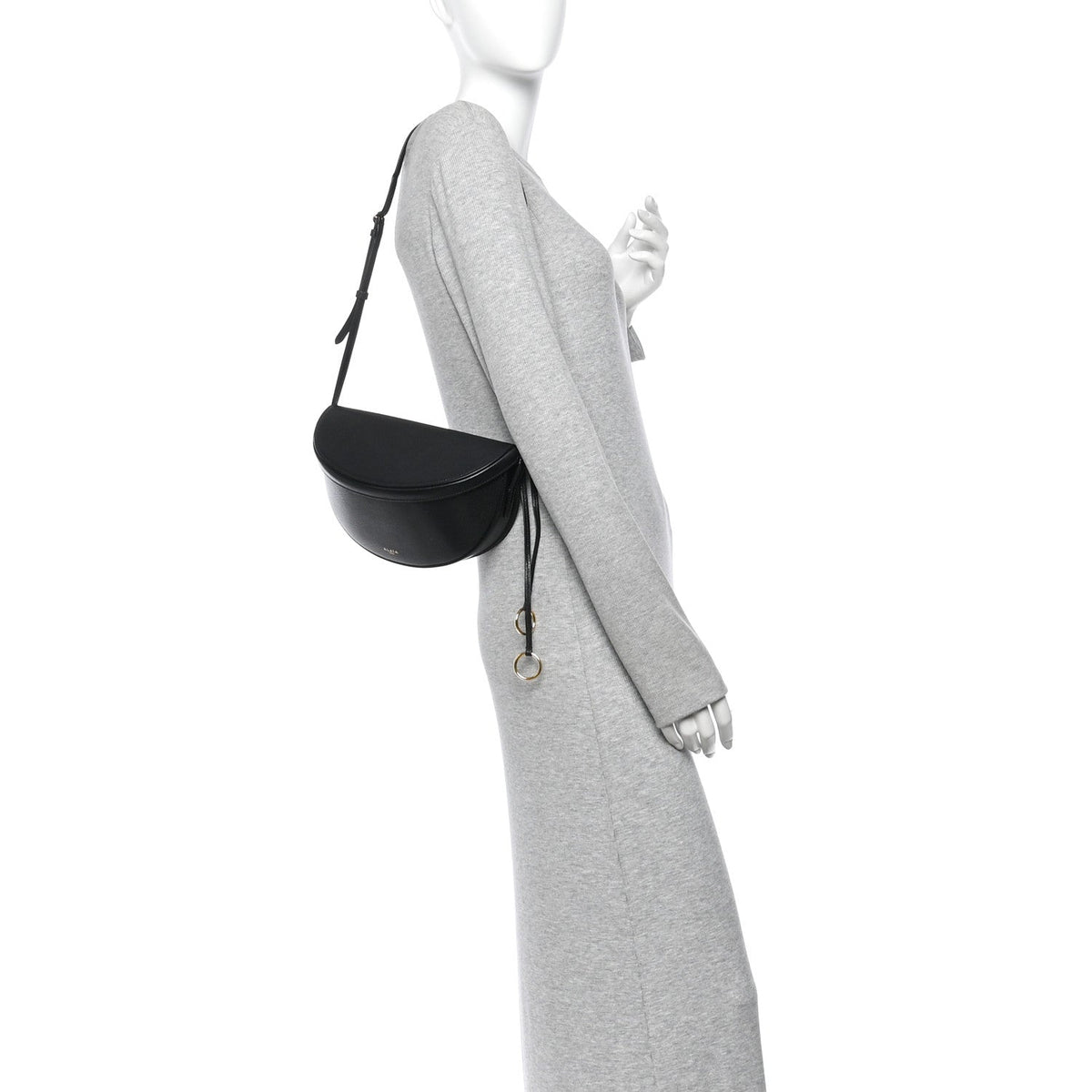 Goatskin Shoulder Bag - Black