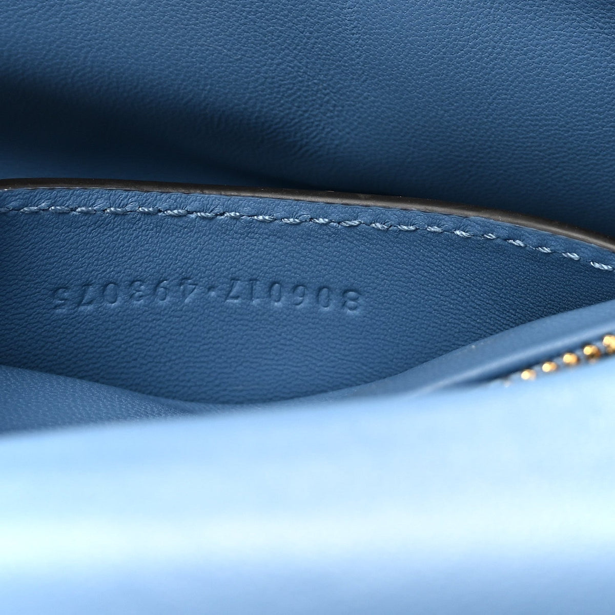 Mini Lambskin Shoulder Bag - Blue