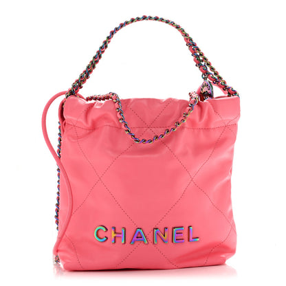 Mini Quilted Calfskin Handbag - Pink