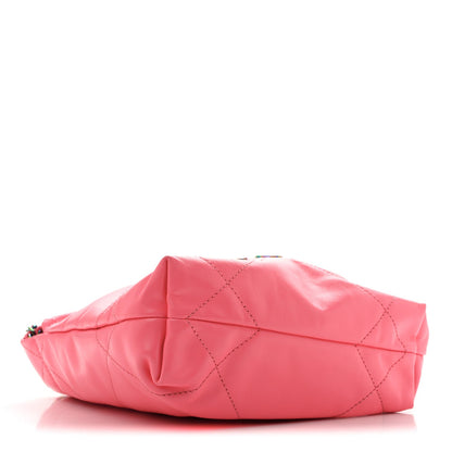 Mini Quilted Calfskin Handbag - Pink