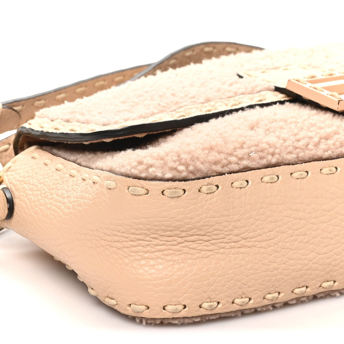 Sheepskin Handbag - Plaster