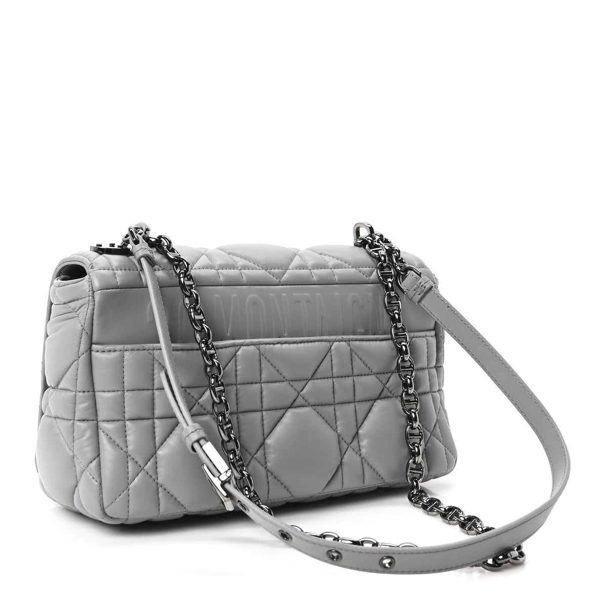 Medium Calfskin Handbag - Grey
