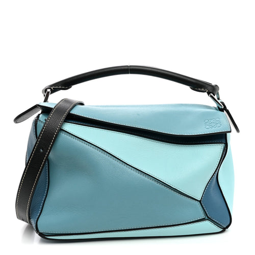 Medium Calfskin Handbag - Light Blue