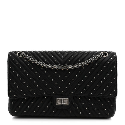 Quilted Sheepskin Flap Shoulder Bag - Black