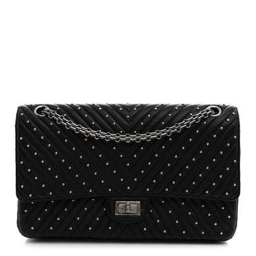 Quilted Sheepskin Flap Shoulder Bag - Black