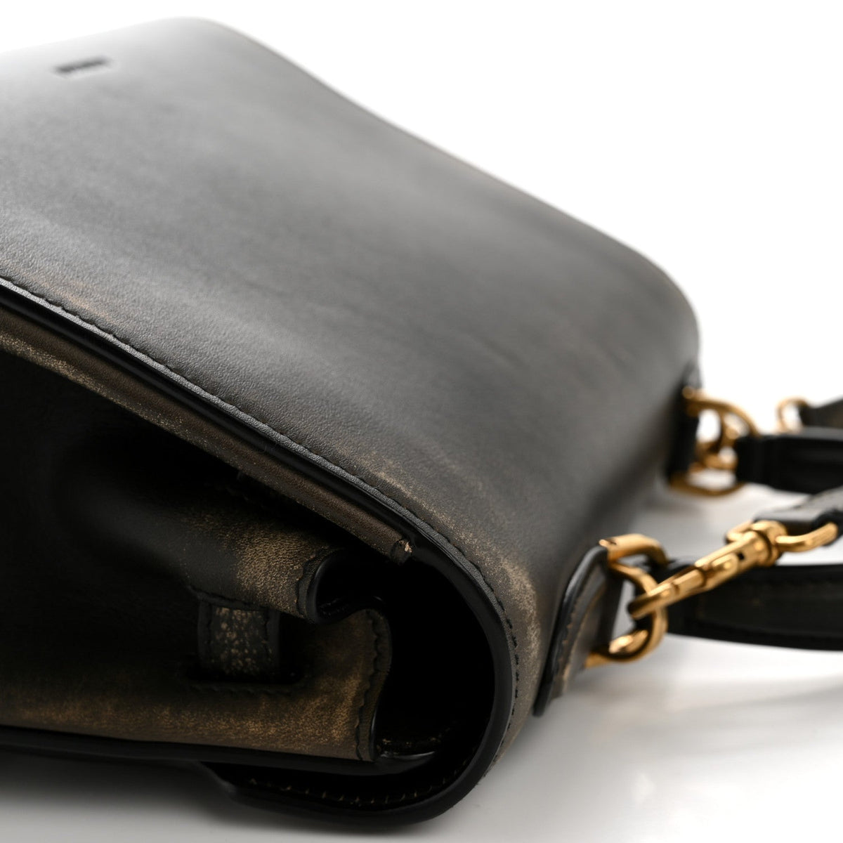 Small Calfskin Handbag - Brown