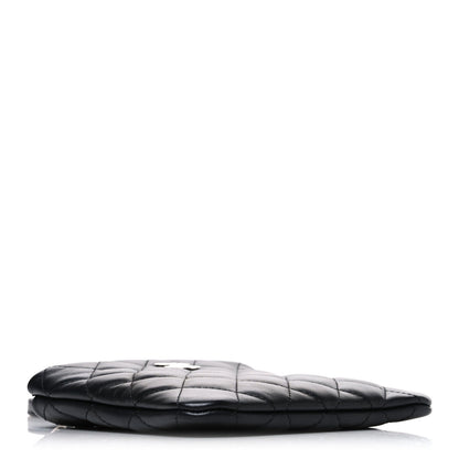 Quilted Lambskin Crossbody Bag - Black