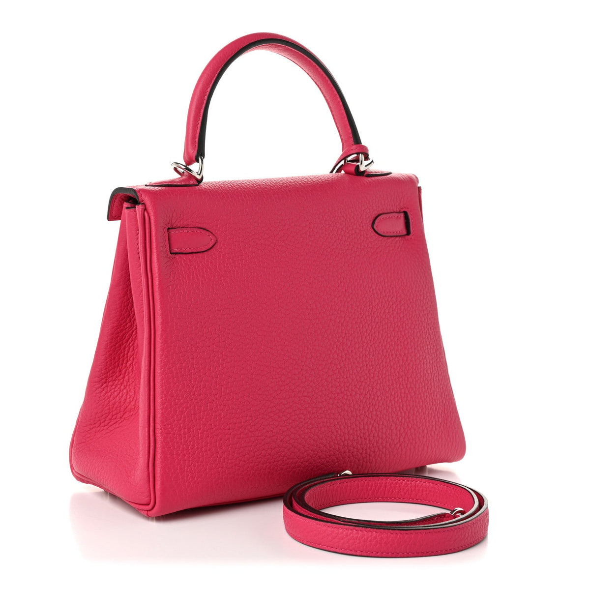 Togo Kelly Retourne 25 Rose Mexico Handbag