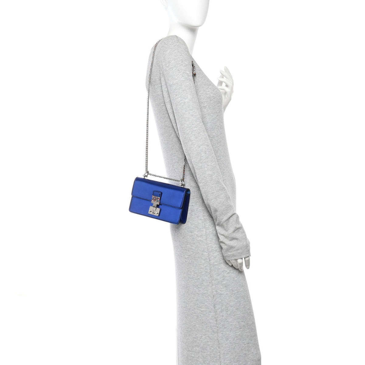 Flap Shoulder Bag - Blue