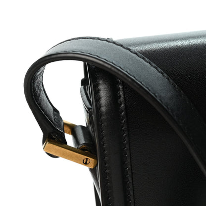Small Calfskin Satchel Bag - Black