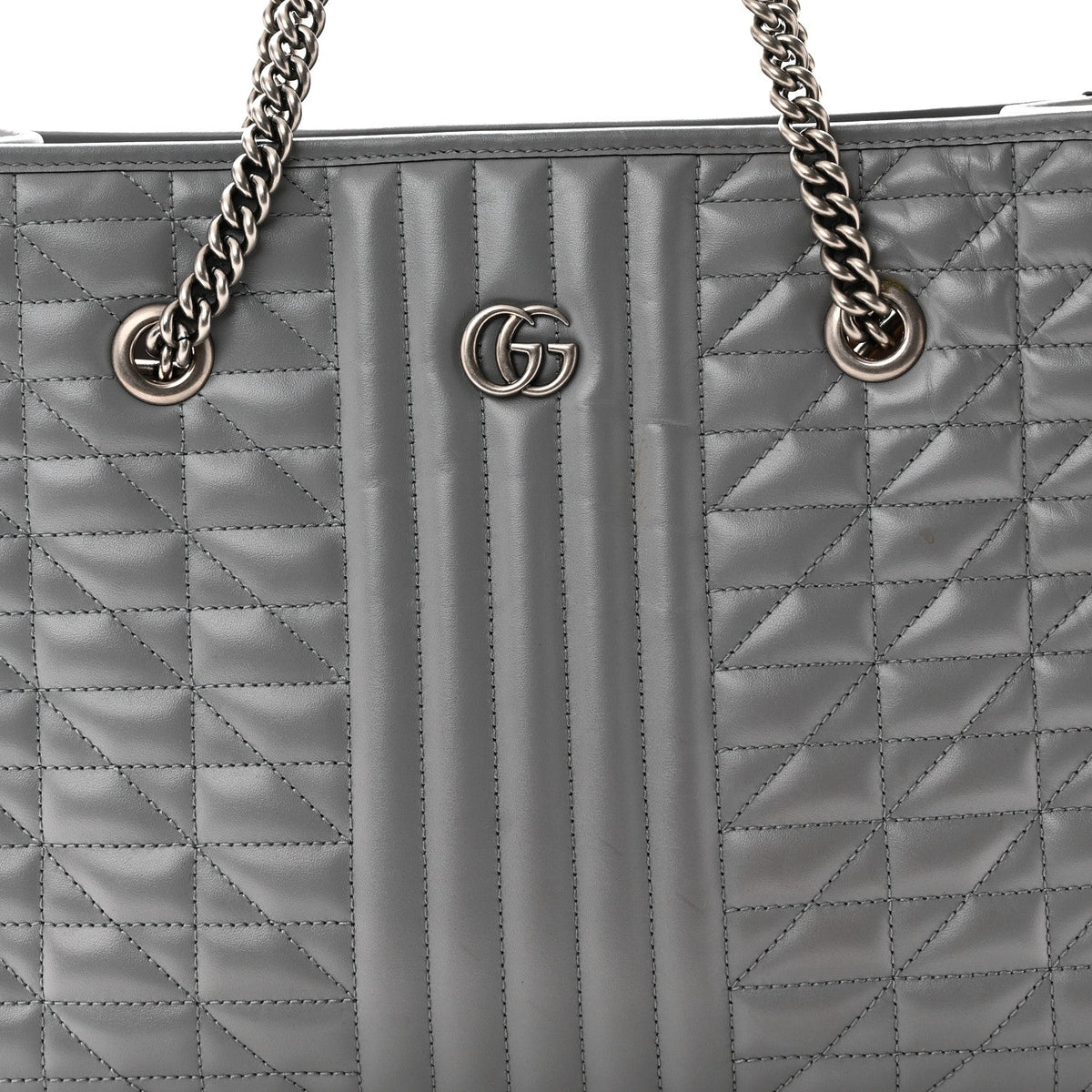 Medium Calfskin Tote Bag - Grey