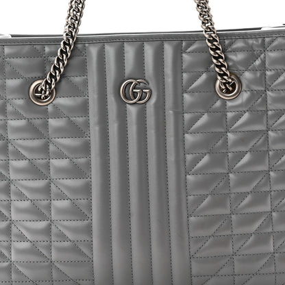 Medium Calfskin Tote Bag - Grey